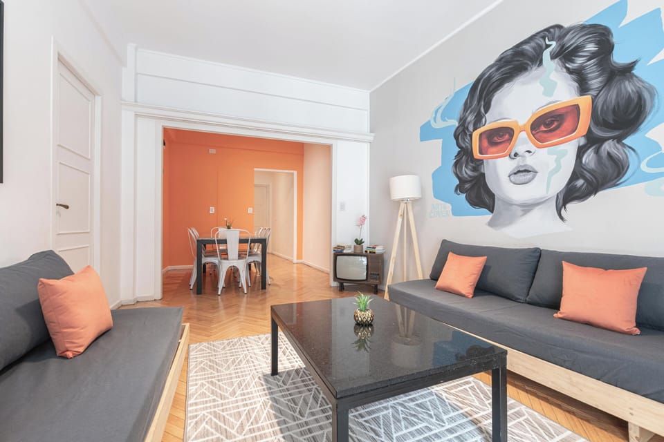 Apartment, City View | Living area