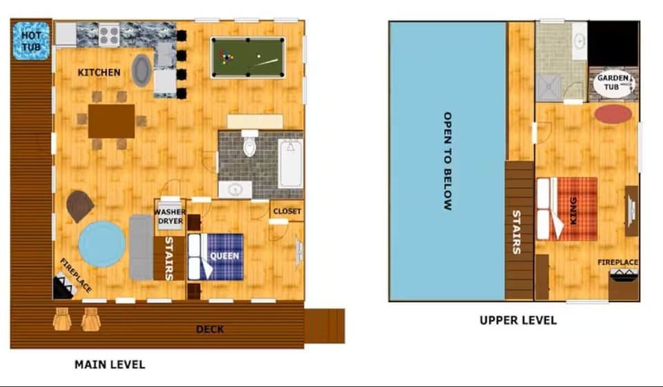 Layout of the lower level of Willow Haven.