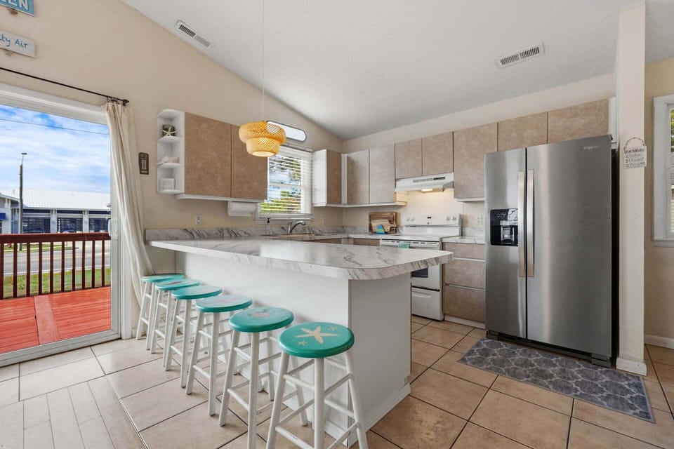 Breakfast bar—perfect for morning coffee or quick bites.