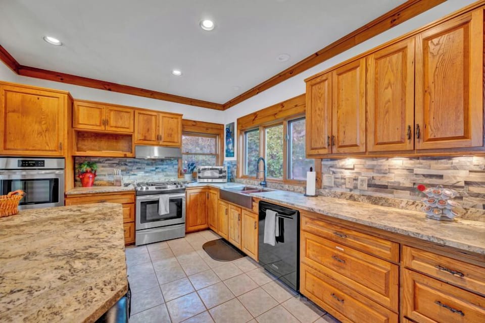 Spacious Kitchen with Granite Counters