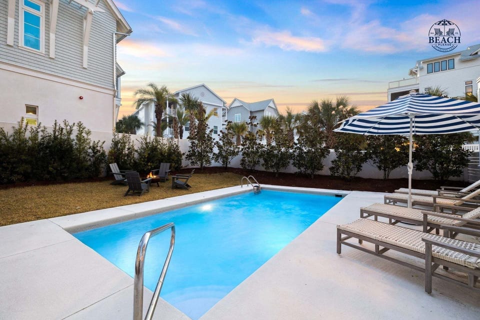 This come comes with a large private heated pool!