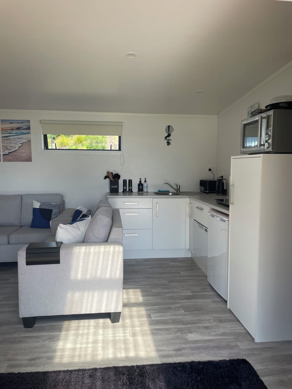 Kitchen with dish drawer