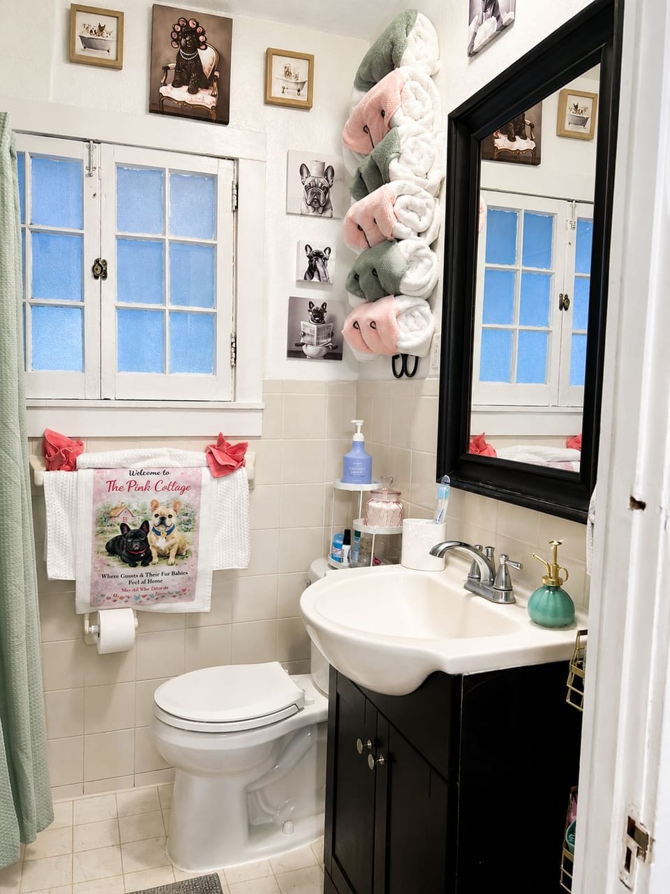 Fresh towels and bath essentials are ready for you when you arrive.