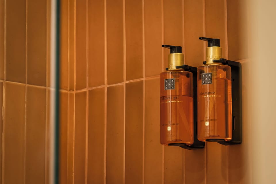 Superior Terrace | Bathroom | Free toiletries, hair dryer, towels, soap