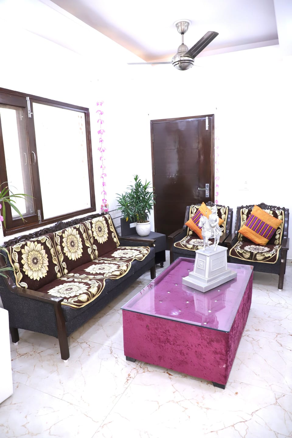 Comfort Apartment | Living area | 56-inch Smart TV with digital channels, Netflix, pay movies