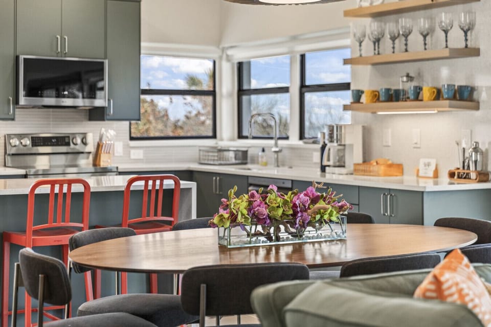 Daytona Beach Vacation Rental Oceanfront Airbnb VRBO Pet Friendly Private Access Game Room Rooftop Patio