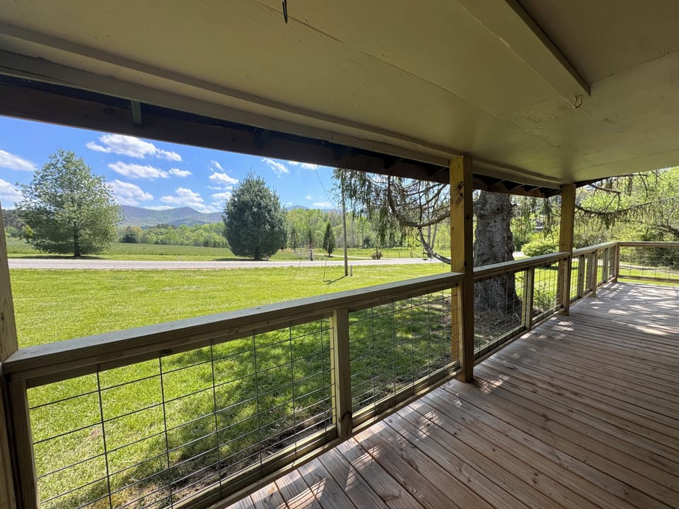 Wrap-around porch views