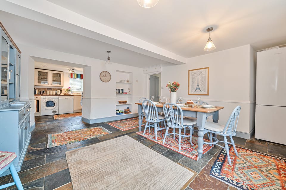 step into a large dining room