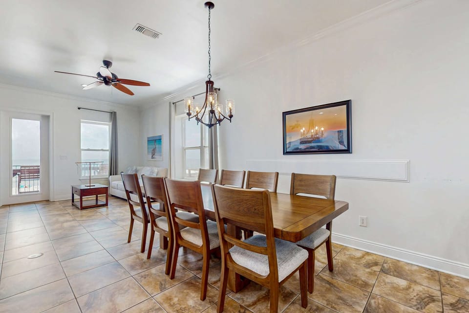 Plenty of dining seating for your whole crew
