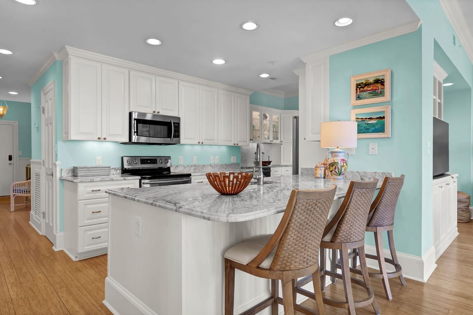 Full open kitchen.