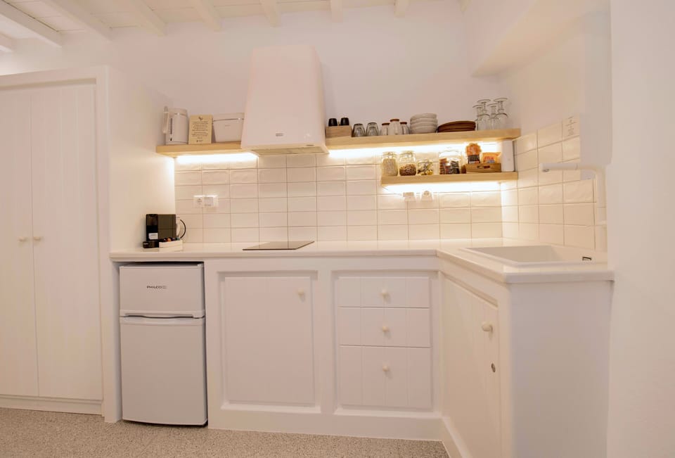 Fully equipped kitchen with modern appliances