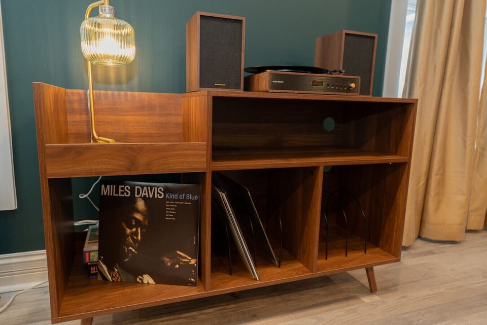 Pour a drink. Drop the needle.