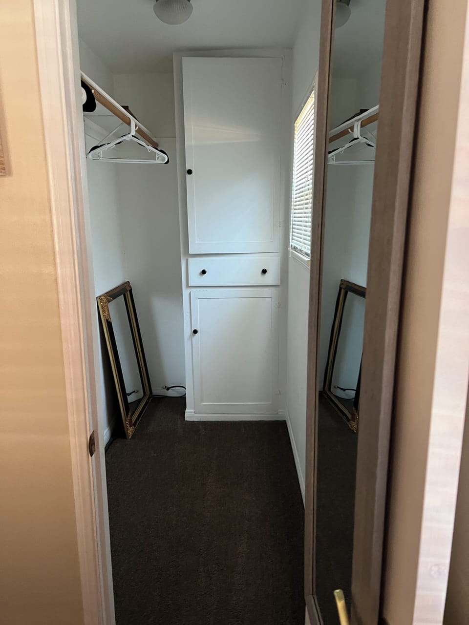 King bed closet