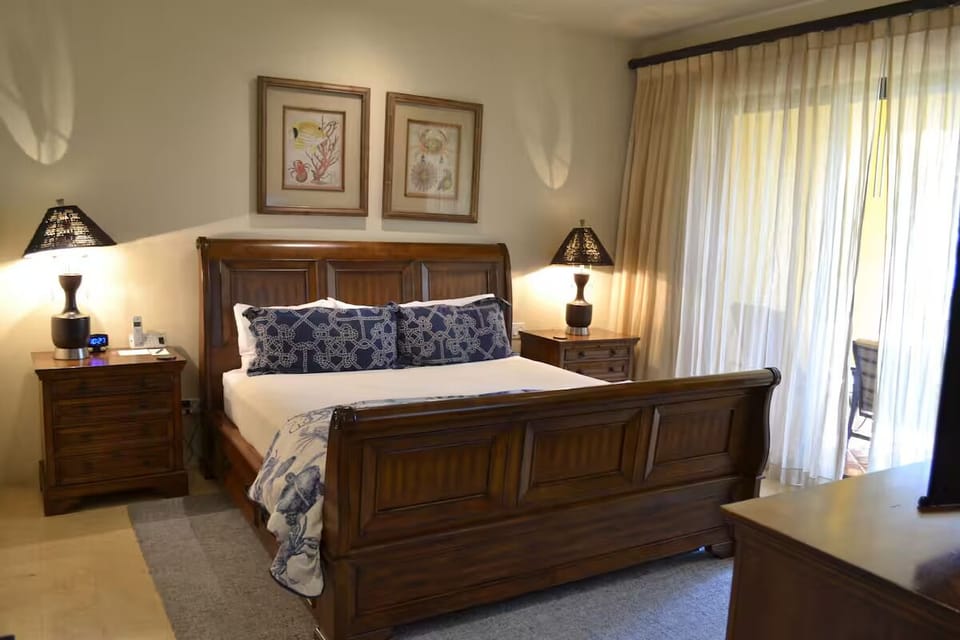 Sleep deeply in a calm retreat with cozy, classic style.