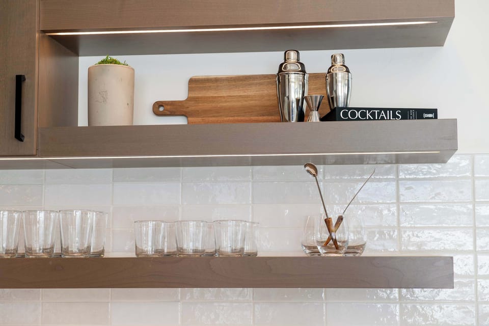 Thoughtfully stocked kitchen counters with quality cookware and essentials — every detail at Antelope Abode is set up for a seamless, comfortable stay.