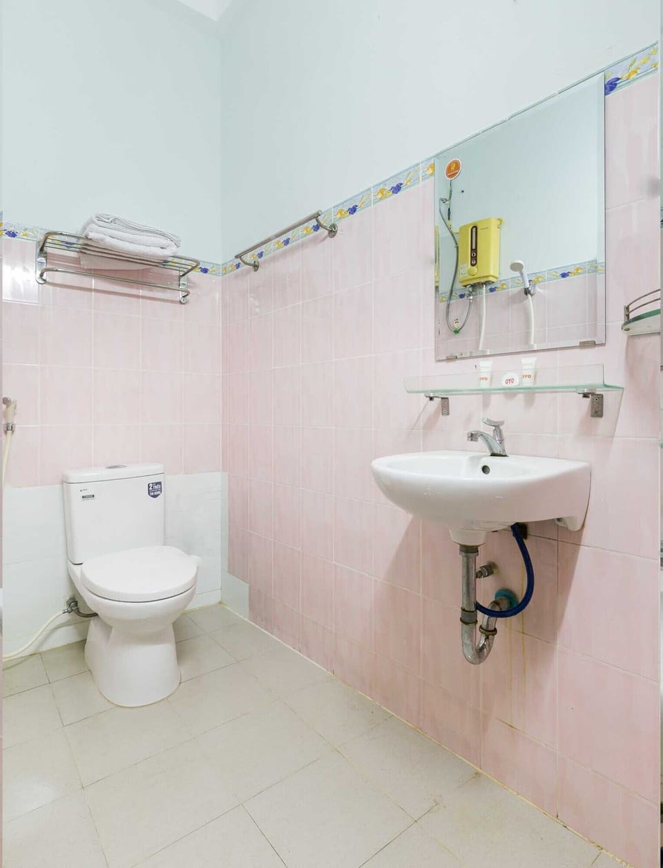 Shower, free toiletries, towels, soap