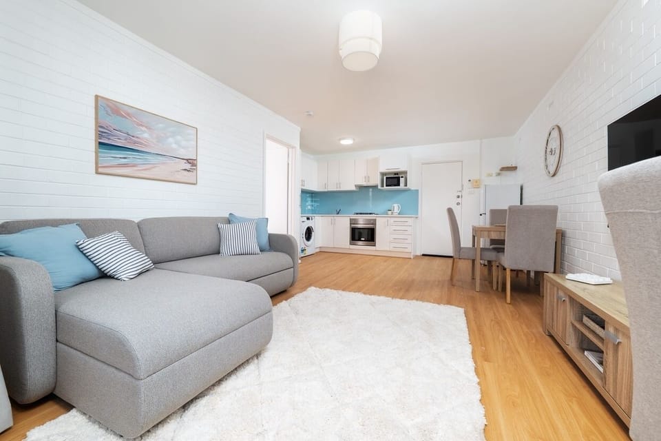 Living space through to kitchen