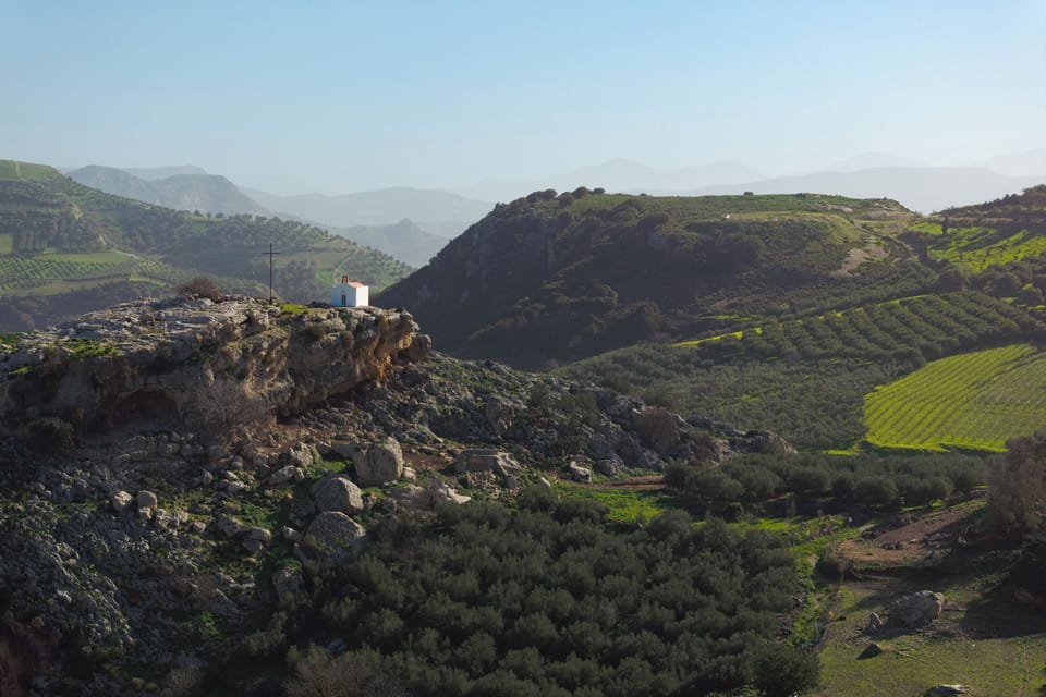 Just across the valley, the historic Monastery of Paliani 