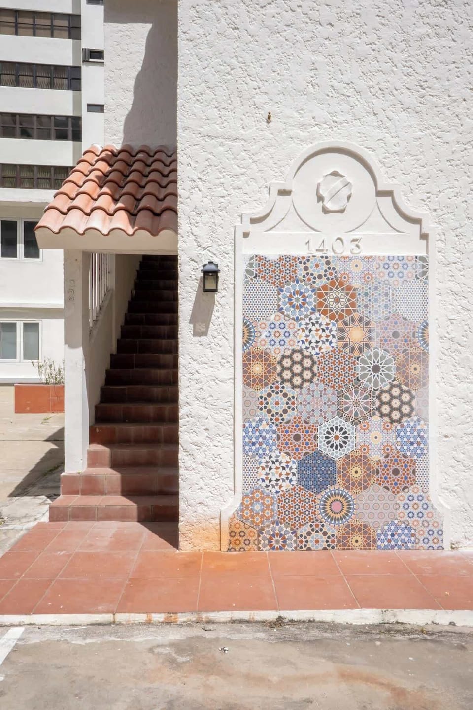 A distinctive entrance with character that reflects the neighborhood.