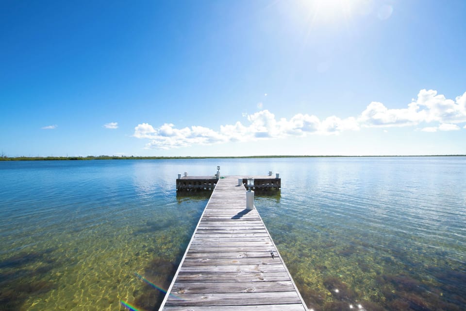 Private dock. Book a charter to Stingray City and request dock service for easy pick up without leaving the home. 