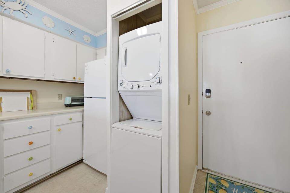 In unit washer and dryer