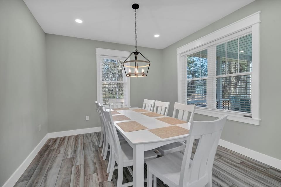 Beachy Flooring reminiscent of a stroll on a weathered boardwalk.
