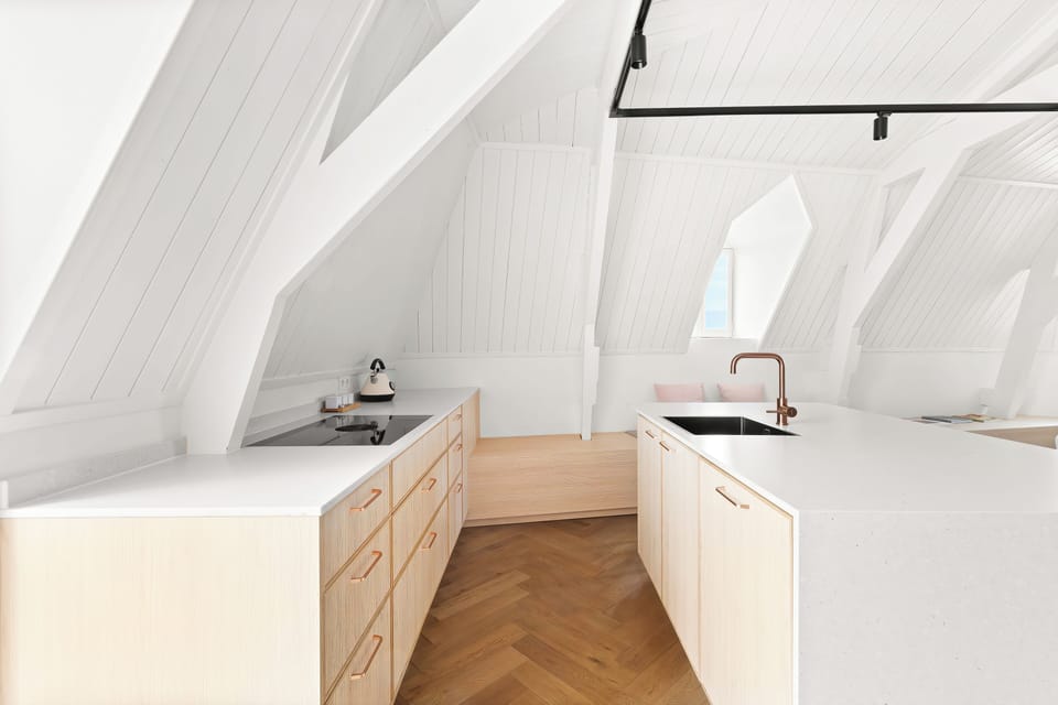 Luxury Penthouse, Patio, City View | Private kitchen
