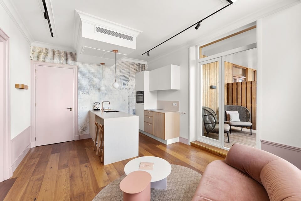 Deluxe Apartment, 2 Bedrooms, Balcony, City View | Private kitchen