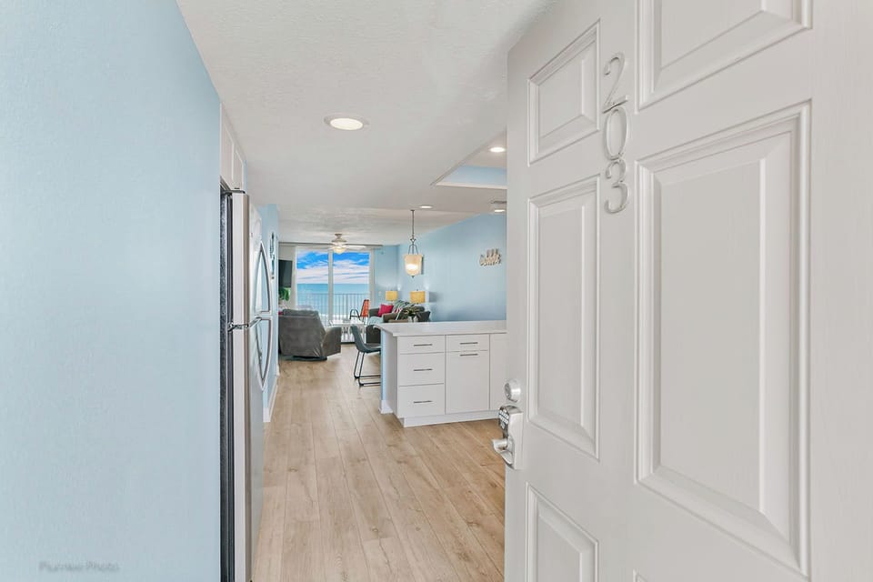 Water view from your first step in the door