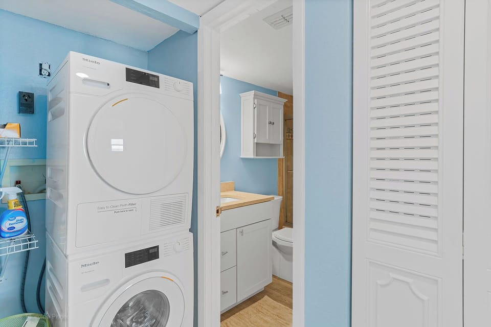 Washer and Dryer inside unit