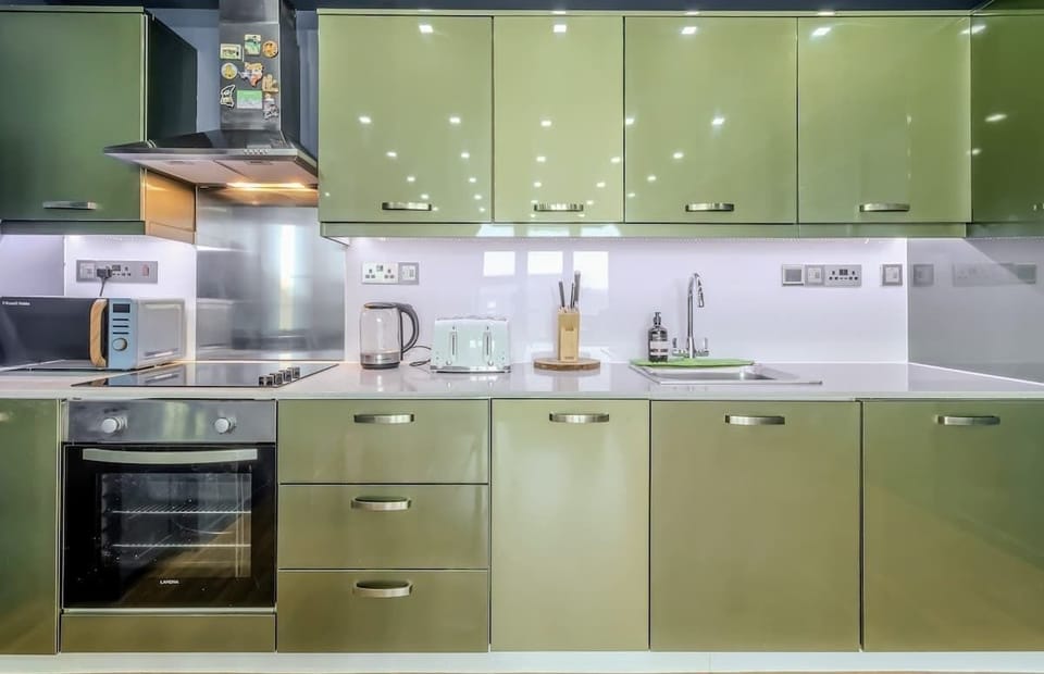 A fully equipped kitchen for preparing meals during your stay.