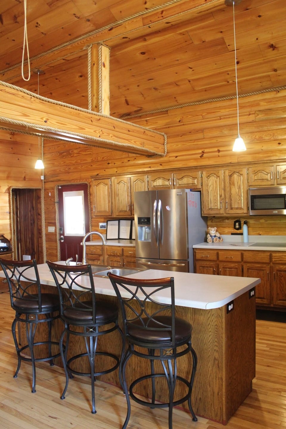 Kitchen with island seating