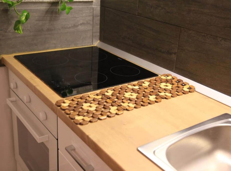 House (ThreeBedroom Holiday Home With Privat) | Private kitchen | Fridge