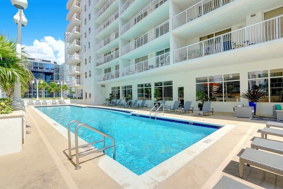 Resort-style pool deck for soaking up the Miami sun
