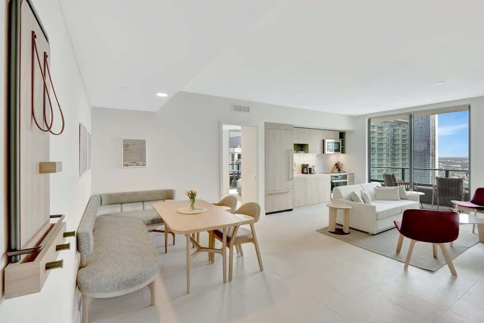Gather, eat, and connect in a bright and comfortable dining space.