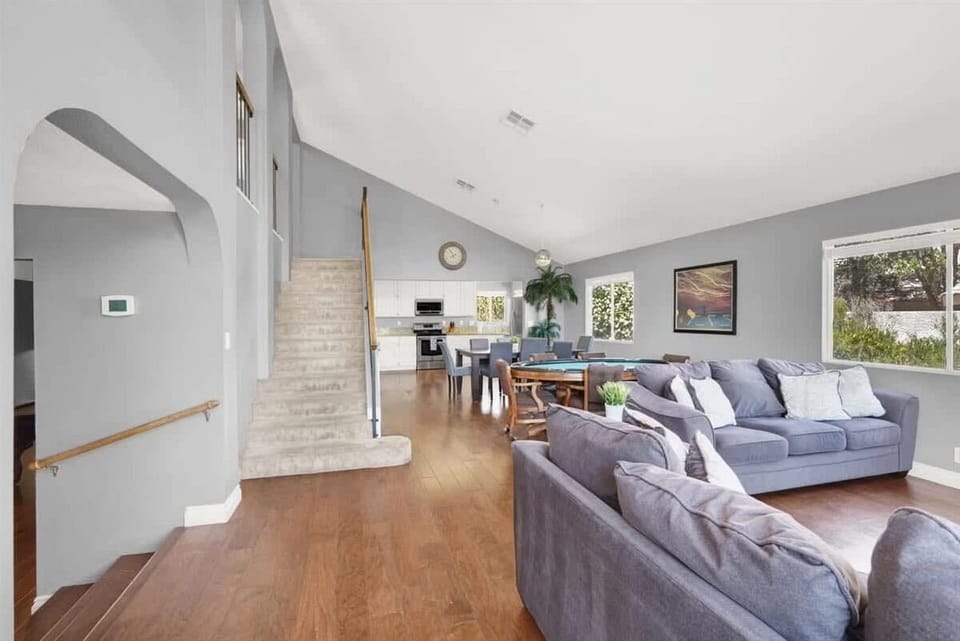 Bright, open living area ideal for relaxing with friends and family