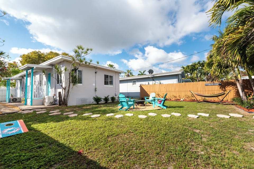 spacious backyard idea for families and pets