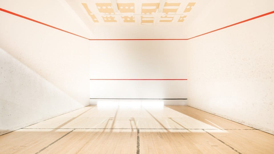 Enjoy access to the squash court.