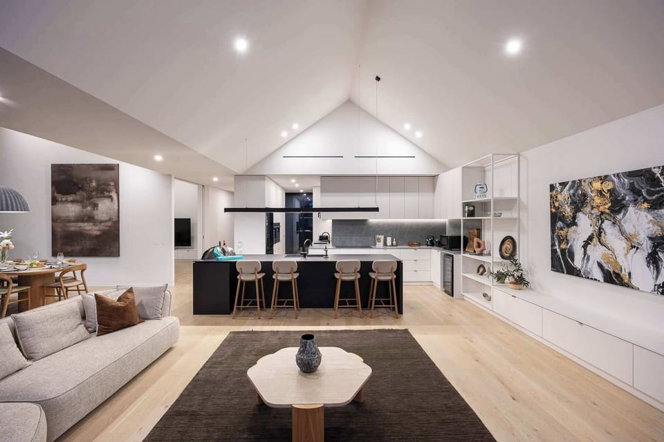 Living and kitchen