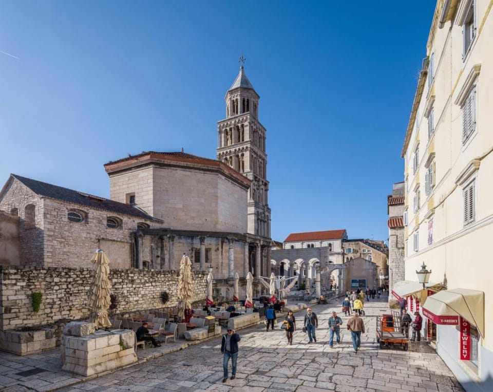 Diocletian's palace, 7 min walk from the studio