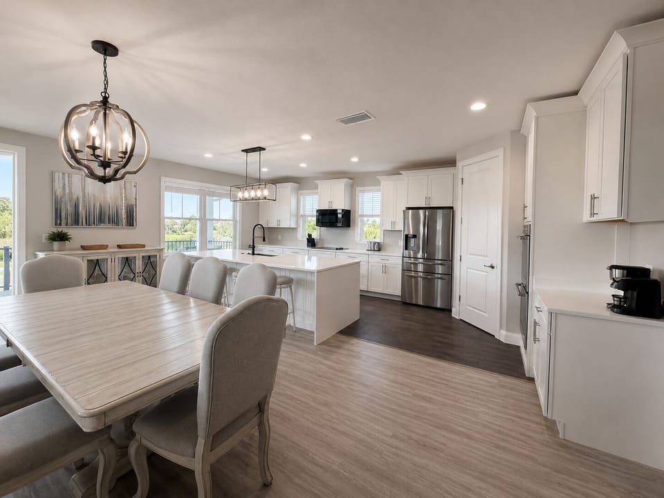 Picture pancakes at sunrise and everyone talking over each other around this big welcoming table. In the open kitchen three generations chop, stir, and taste-test together—because the best family memories always seem to begin right where the food is.