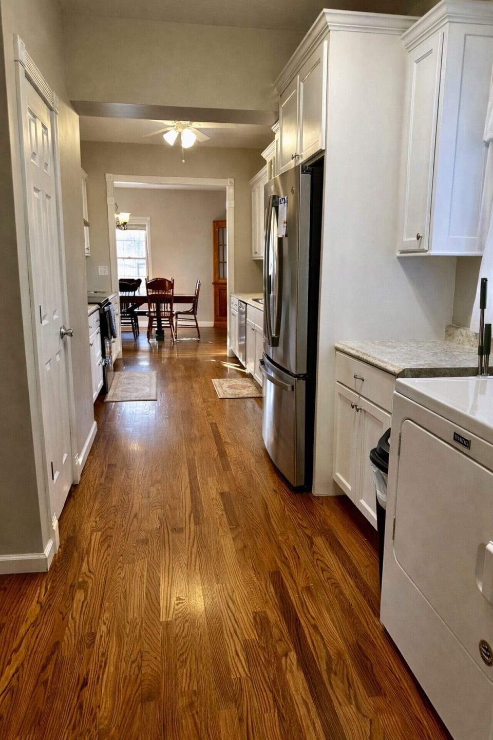 Kitchen and dining flow