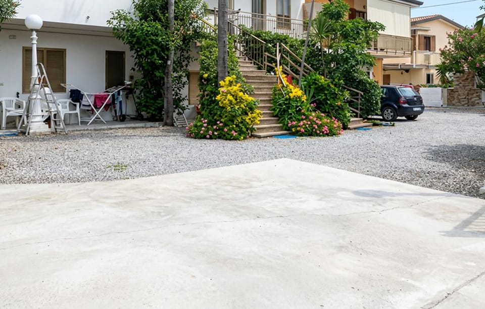 outside