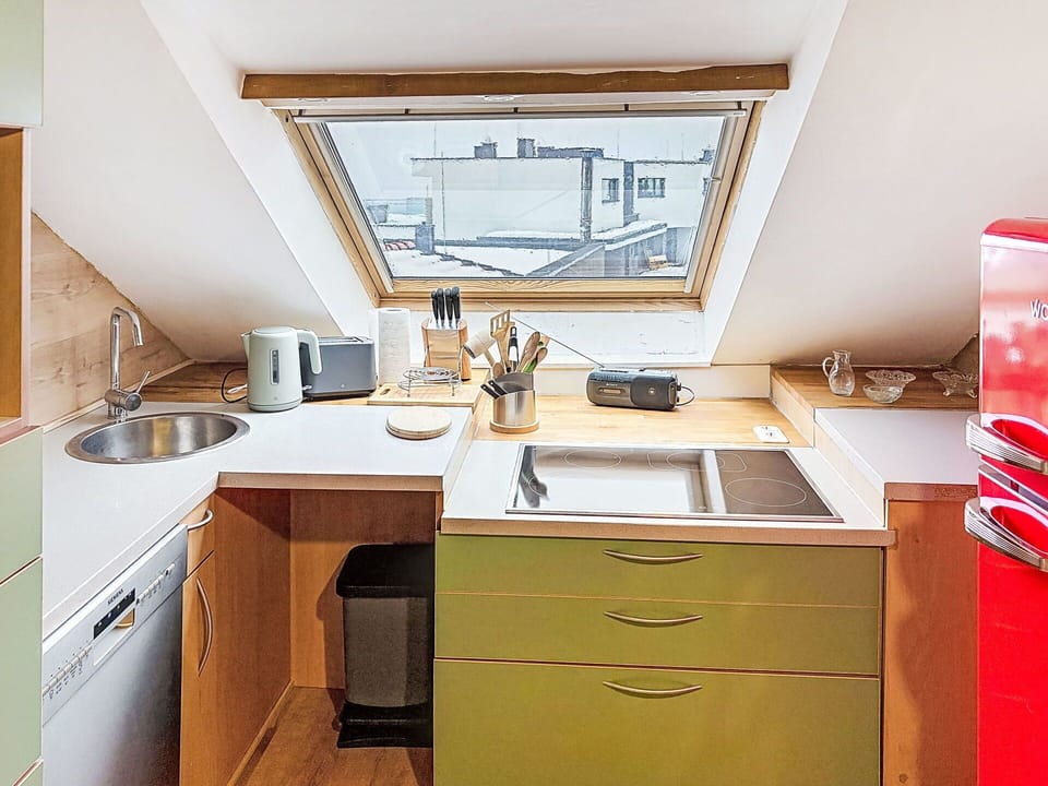 Kitchen, Wood, Flooring, Countertop, Interior Design, Kitchen Appliance, Major Appliance, Floor, Plumbing Fixture, Furniture