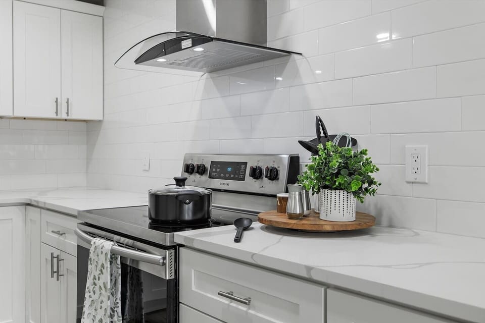 Beautiful modern stove, top and oven