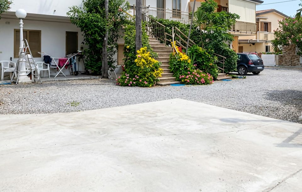 outside