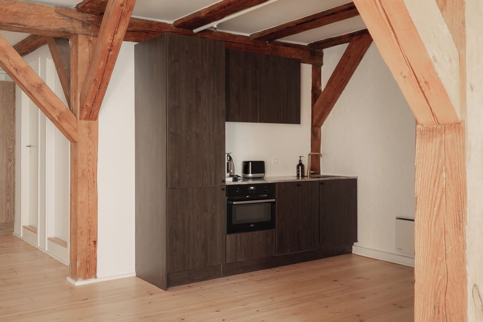 Superior Apartment | Private kitchen | Full-size fridge, oven, stovetop, dishwasher