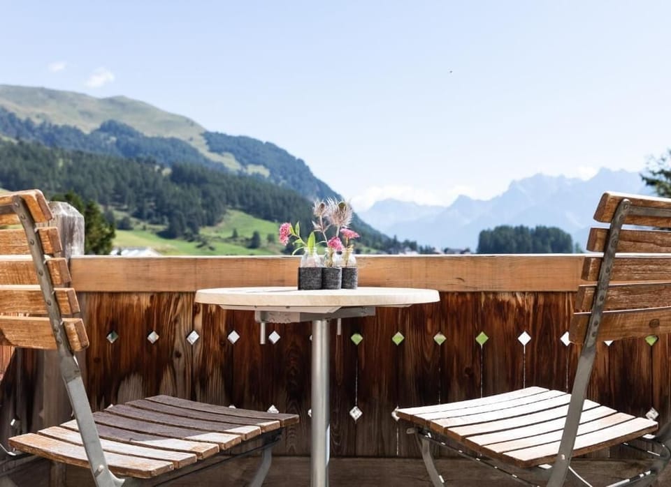 Deluxe Double Room, Balcony, Mountain View | Outdoor dining