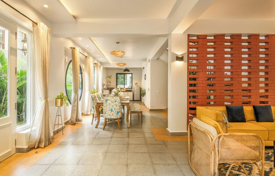 Villa, Balcony, Garden View | Living area
