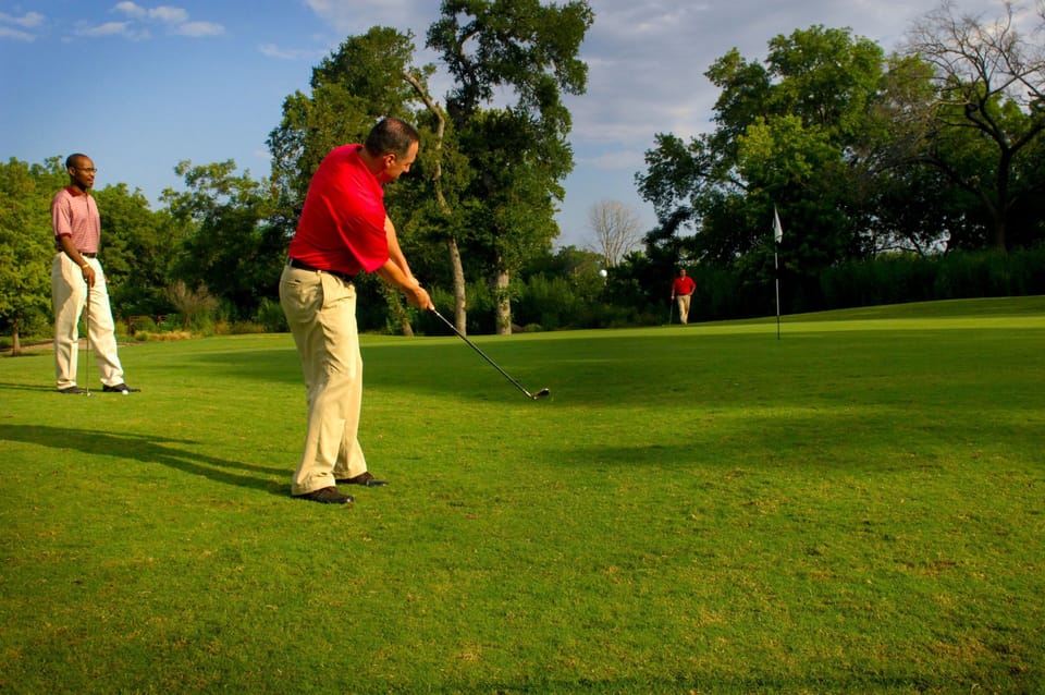 Nearby golf course available to guests.